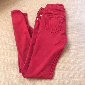 Red True Religion Jeans
